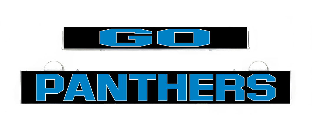 GO PANTHERS Inserts for LumiSign (Frame Not Included)