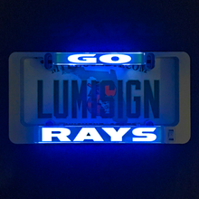 Load image into Gallery viewer, Go-Rays-LumiSign-license-plate-frame-night-main-picture