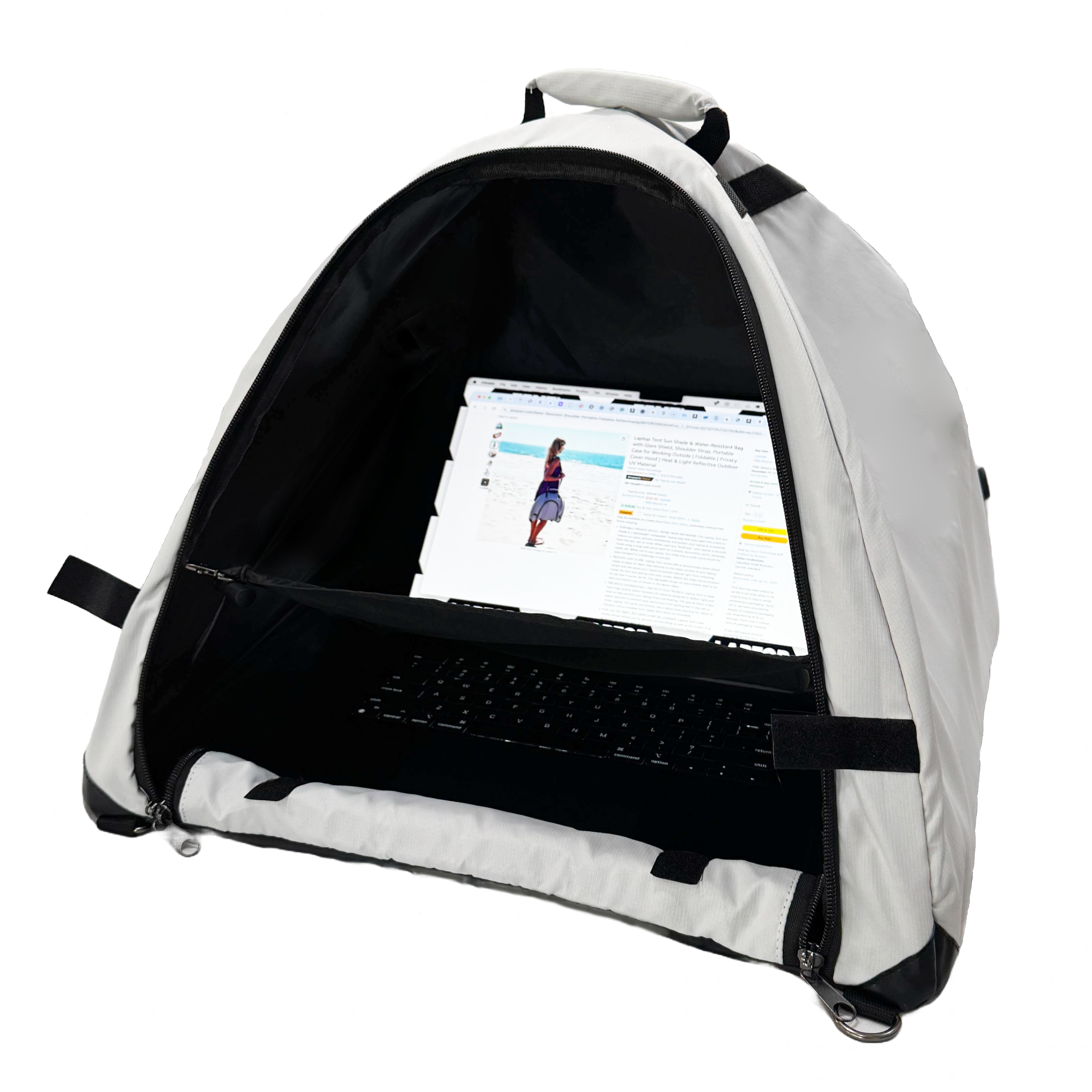 Reflective sunshade for tent hotsell