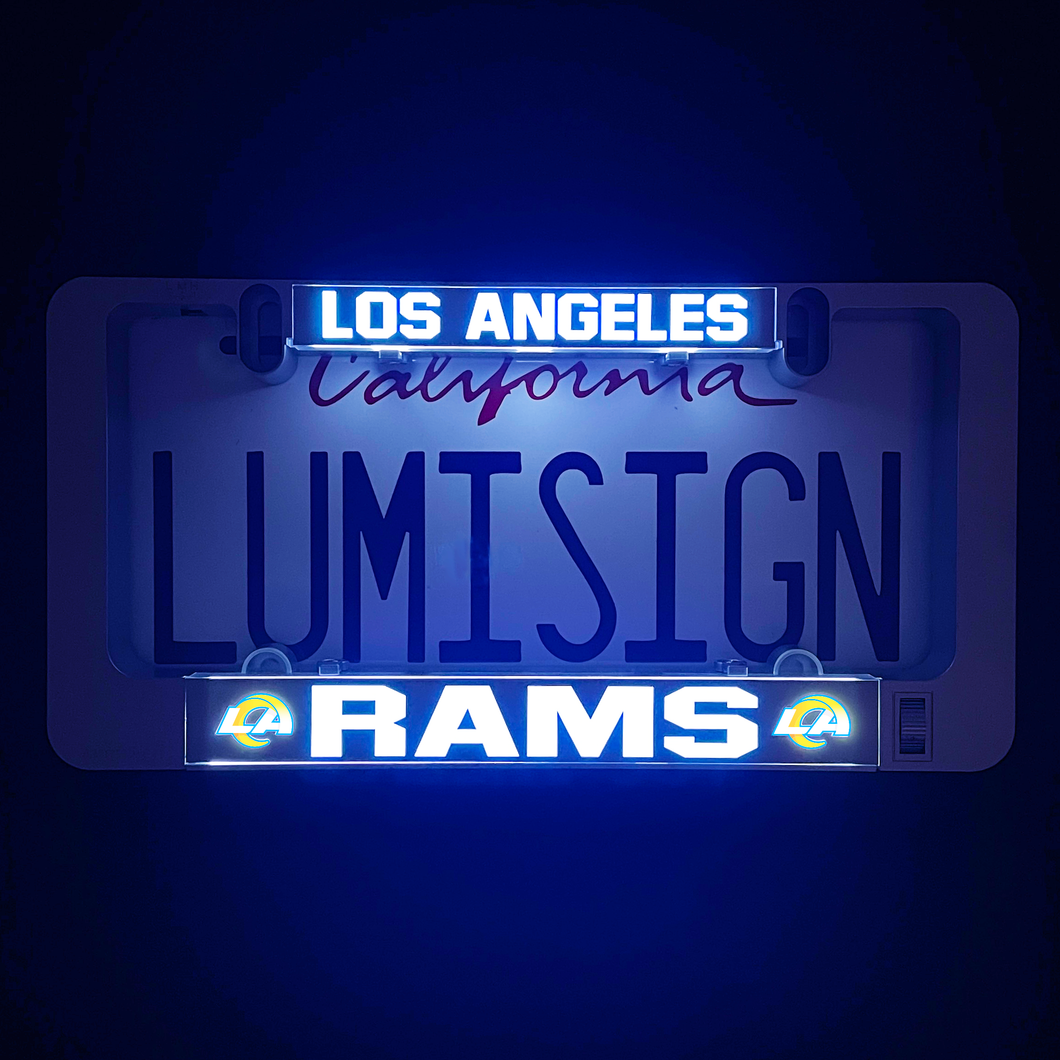 LOS ANGELES RAMS Inserts + LUMISIGN Frame (Bundle)