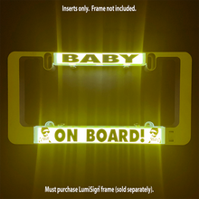 Load image into Gallery viewer, BABY ON BOARD Inserts for LumiSign (Frame Not Included)
