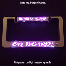 Load image into Gallery viewer, LumiSign-Baby-Girl-On-Board-Pink-Main-Swatch