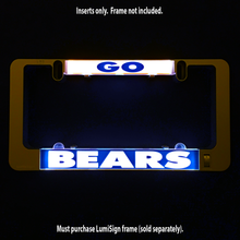 Load image into Gallery viewer, GO BEARS Inserts for LumiSign (Frame Not Included)
