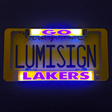 Load image into Gallery viewer, LumiSign-Go-Lakers-Main-Black-Night-Picture
