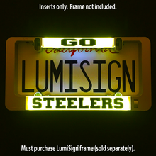 Load image into Gallery viewer, GO STEELERS Inserts for LumiSign (Frame Not Included)
