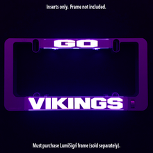 Load image into Gallery viewer, GO VIKINGS Inserts for LumiSign (Frame Not Included)