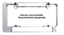 Load image into Gallery viewer, LumiSign – The Auto Illuminated License Plate Frame with Switchable Inserts | Lights Up While You Brake | No Wires, Battery Operated | Installs in Seconds (Grey Frame)