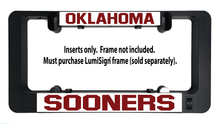 Load image into Gallery viewer, OKLAHOMA SOONERS Inserts for LumiSign (Frame Not Included)