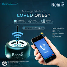 Load image into Gallery viewer, RENNY - Loud Cell Phone Ringer, Amplifier & Flasher for Hearing Impaired & Noisy Environments (117dB) | Wireless Bluetooth Auto-Connect | 5 Selectable Ringtones | No Missed Calls