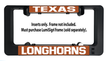 Load image into Gallery viewer, TEXAS LONGHORNS Inserts for LumiSign (Frame Not Included)