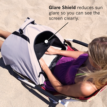 Load image into Gallery viewer, LAPTOP TENT - Portable Sun Shade & Water-Resistant Beach Bag for Outdoor Work | Heat & UV Reflective Fabric | Computer Privacy Hood & Glare Shield | Convertible Tote for Laptop, Towels, Drinks & More