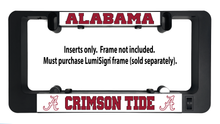 Load image into Gallery viewer, ALABAMA CRIMSON TIDE Inserts for LumiSign (Frame Not Included)
