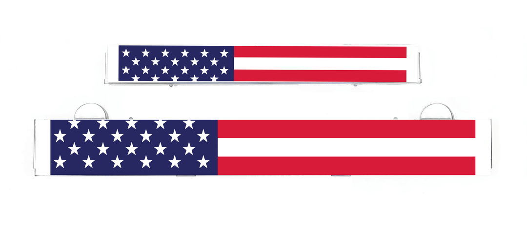 American flag LumiSign insert strip with blue stars and red white stripes