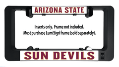 LumiSign insert with Arizona State Sun Devils logo, frame not included