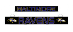 Baltimore Ravens light-up insert with BALTIMORE text and Ravens logos on black
