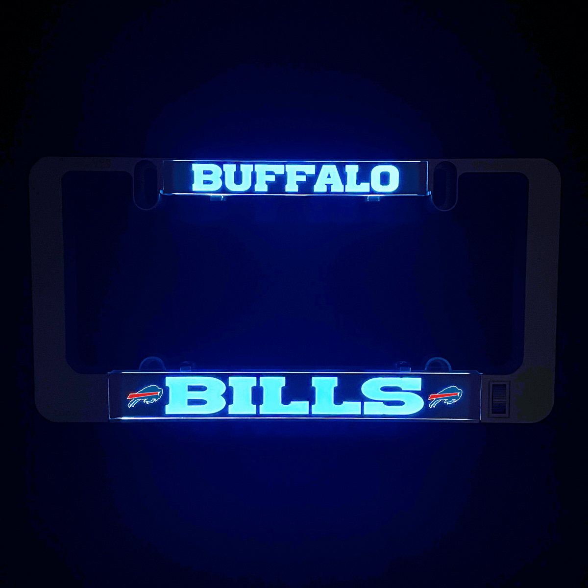 Buffalo Bills LumiSign insert with BUFFALO BILLS glowing logo