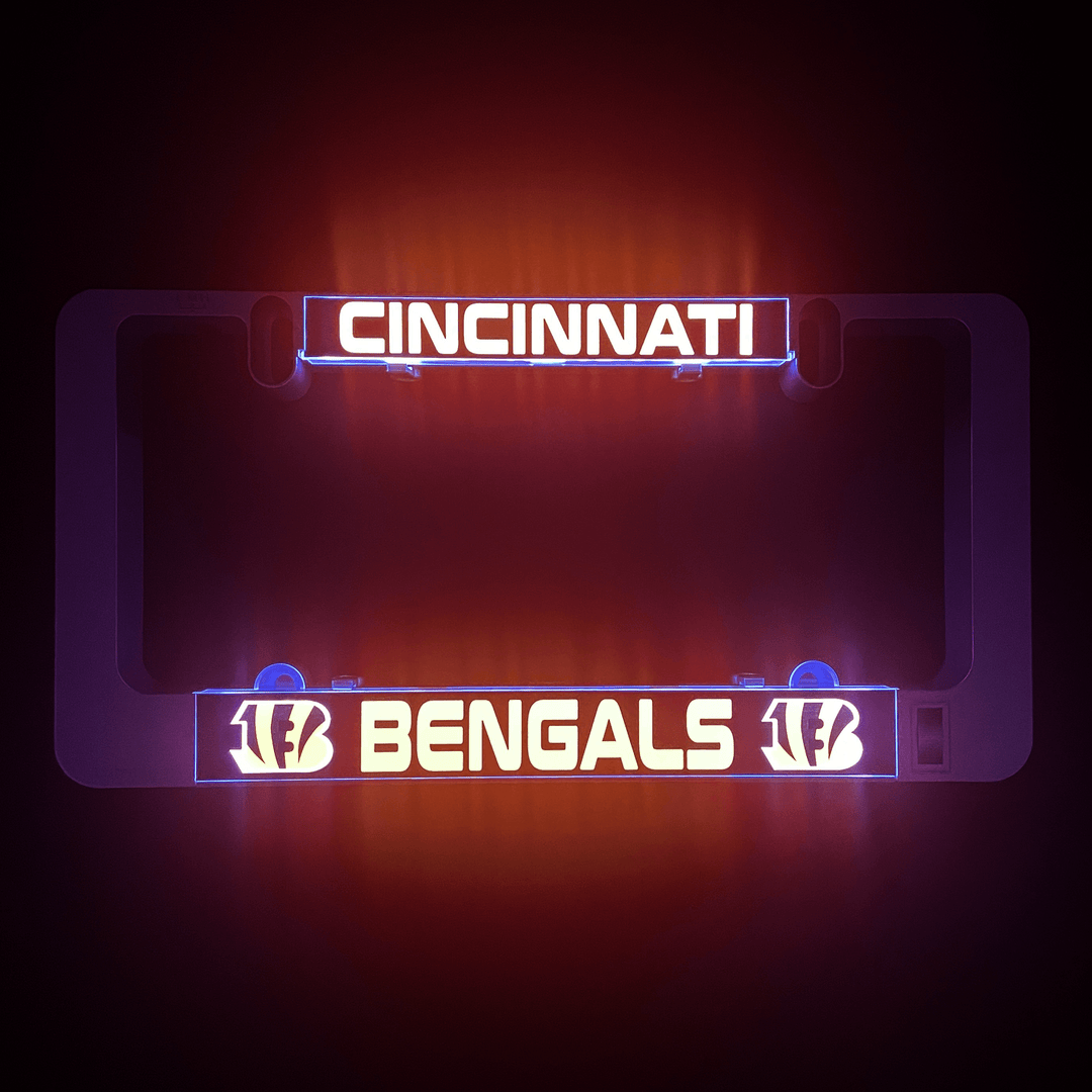 Lighted LUMISIGN insert with CINCINNATI and BENGALS team design