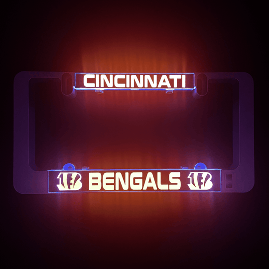 Lighted LUMISIGN insert with CINCINNATI and BENGALS team design
