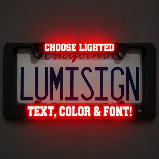 CUSTOM Black Inserts + LUMISIGN Frame (Bundle)