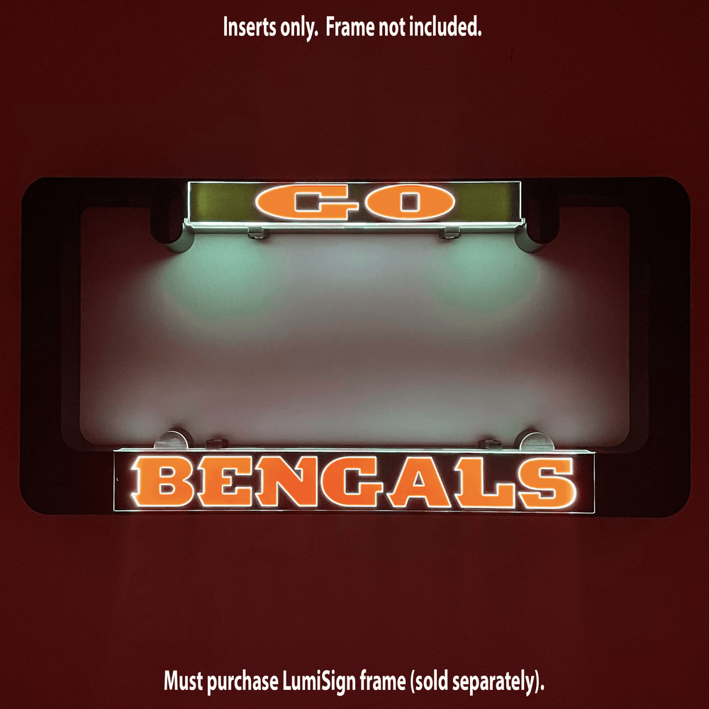 Bengals LumiSign insert plate with illuminated “BENGALS” lettering