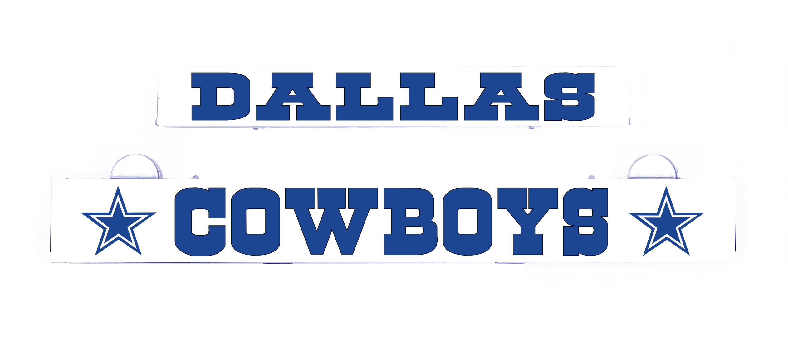 Dallas Cowboys LumiSign insert with blue logo text