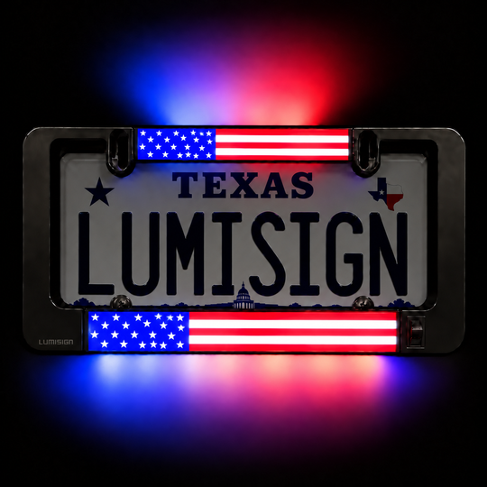 U.S.A. FLAG Inserts + LUMISIGN Frame (Bundle