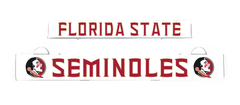 Florida State Seminoles LumiSign inserts on white panel with red lettering and logos