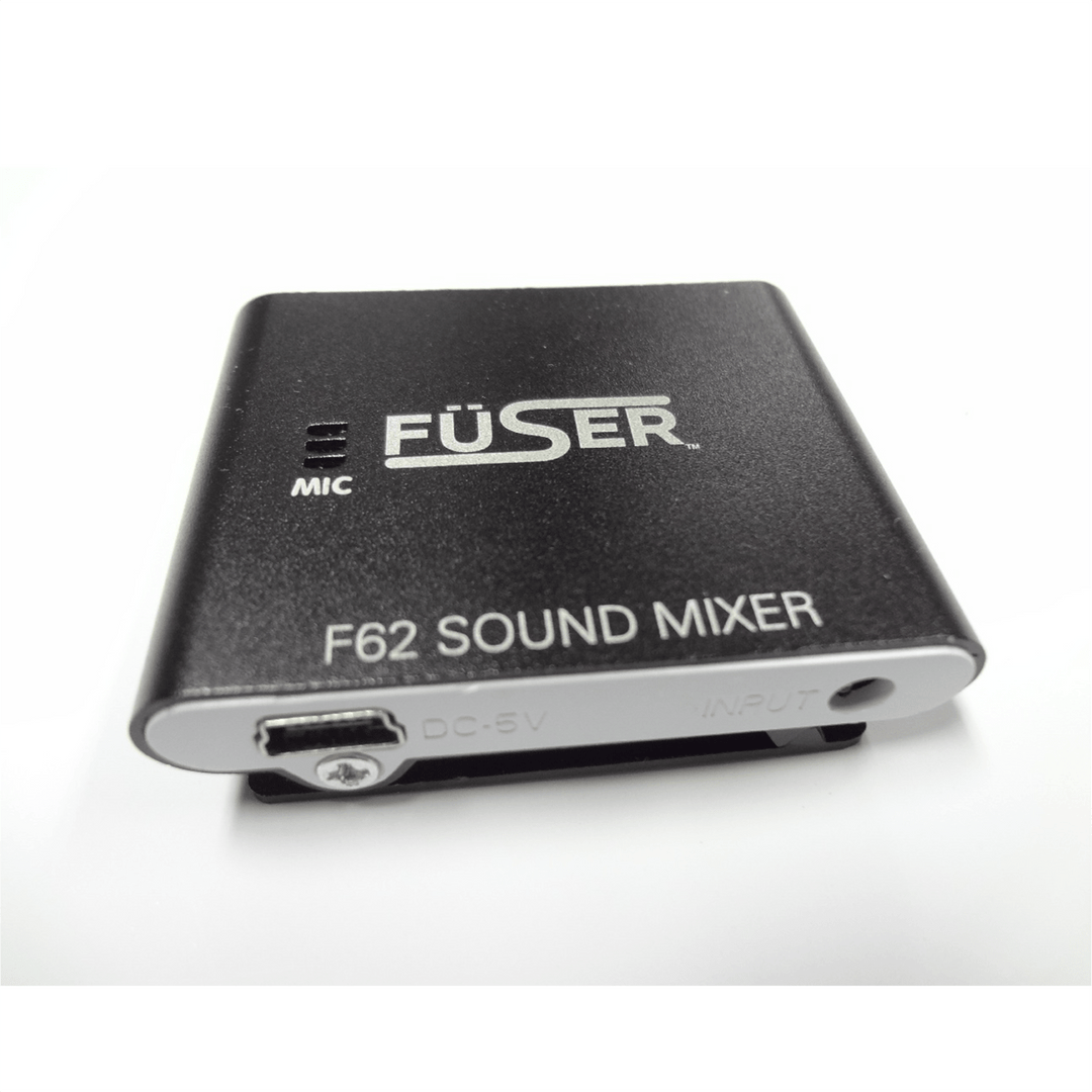 Fuser F62 sound mixer for headphones, black audio input with DC-5V port