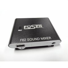 Fuser F62 sound mixer for headphones, black audio input with DC-5V port