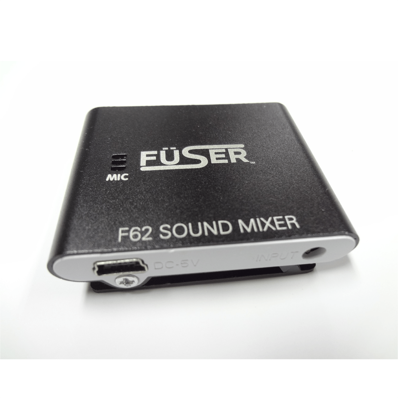 Fuser F62 sound mixer for headphones, black audio input with DC-5V port