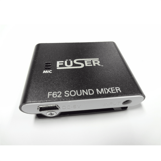 Fuser F62 sound mixer for headphones, black audio input with DC-5V port
