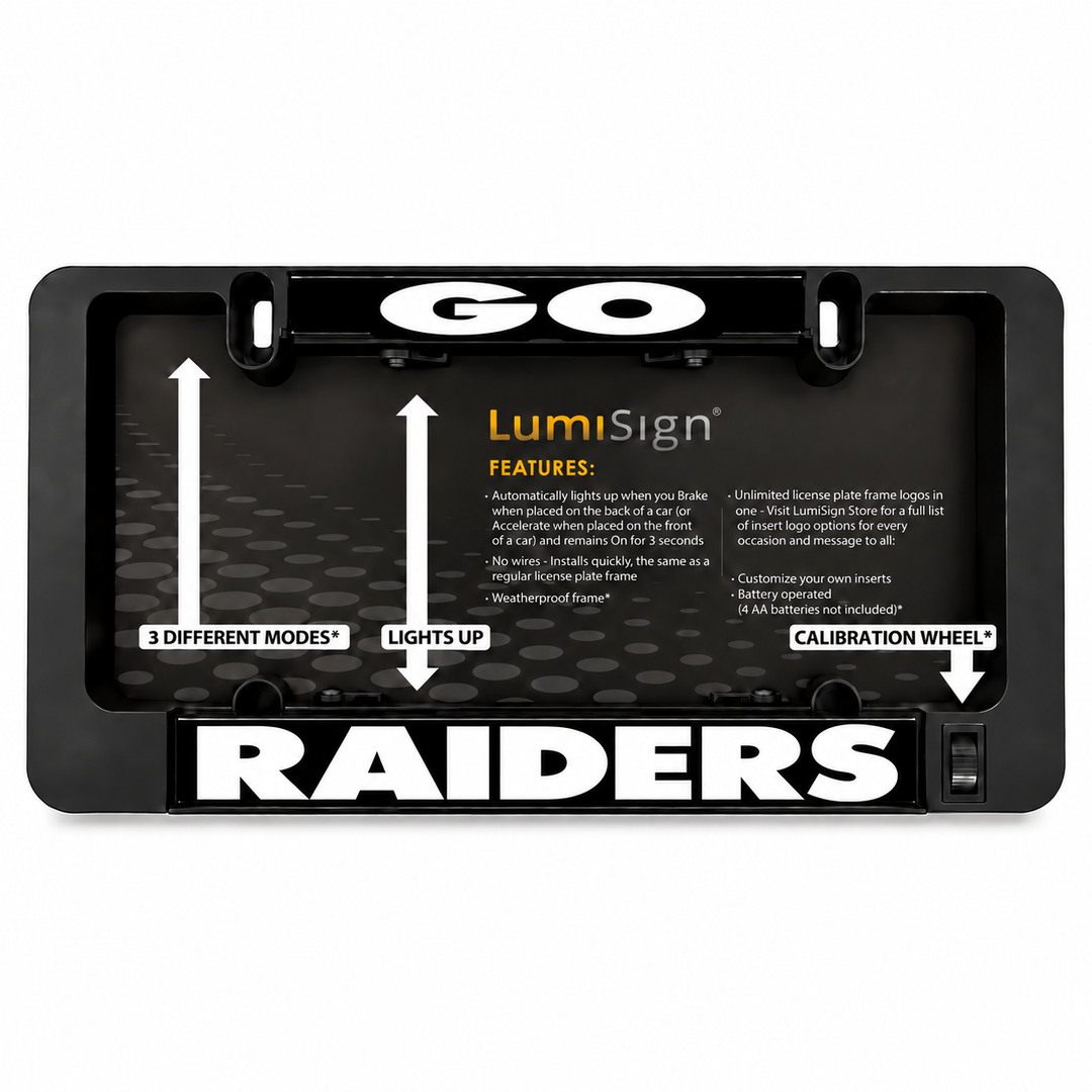 RAIDERS Inserts + LUMISIGN Frame (Bundle)