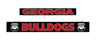 Georgia Bulldogs LumiSign insert with Georgia header and Bulldogs logo, black background.