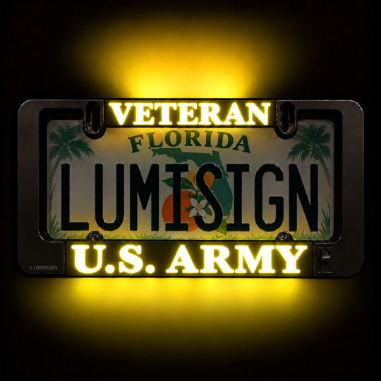 VETERAN U.S. ARMY Inserts + LUMISIGN Frame (Bundle)