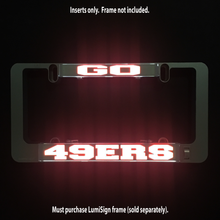 Load image into Gallery viewer, GO 49ERS Inserts for LumiSign (Frame Not Included)
