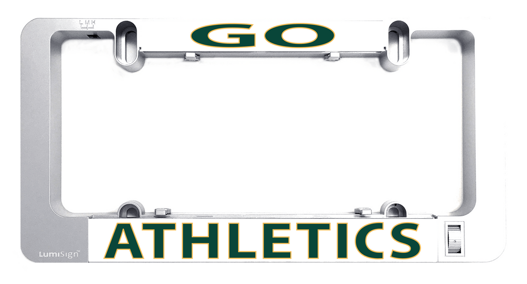 GO ATHLETICS insert panel with GO header and ATHLETICS nameplate