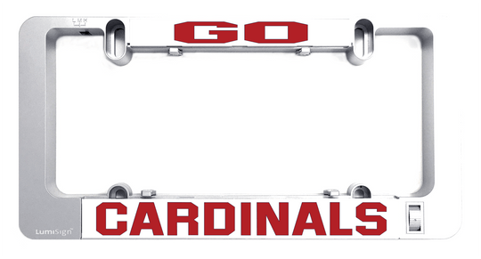Cardinals LumiSign insert showing GO header and CARDINALS lettering