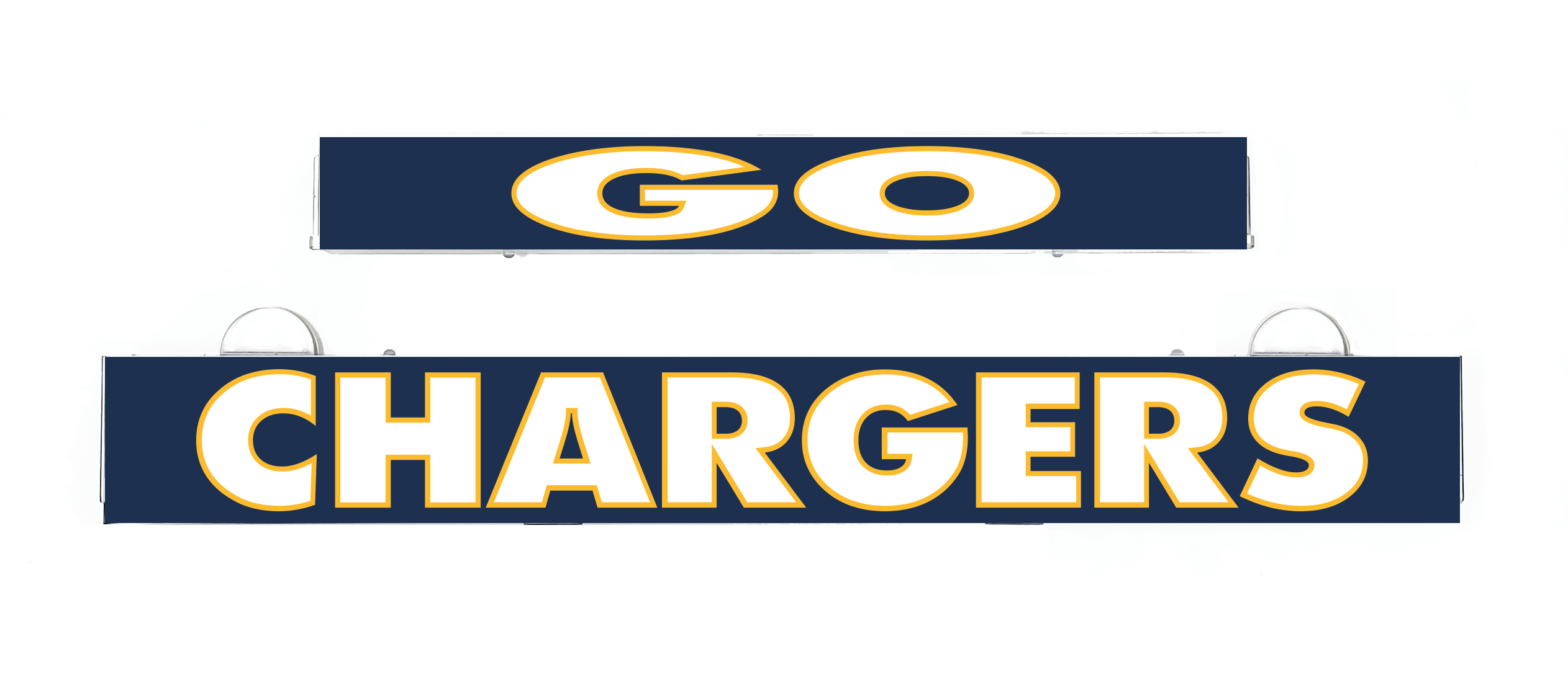 LumiSign insert panel for GO CHARGERS with GO logo