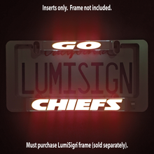 Load image into Gallery viewer, GO CHIEFS Inserts for LumiSign (Frame Not Included)
