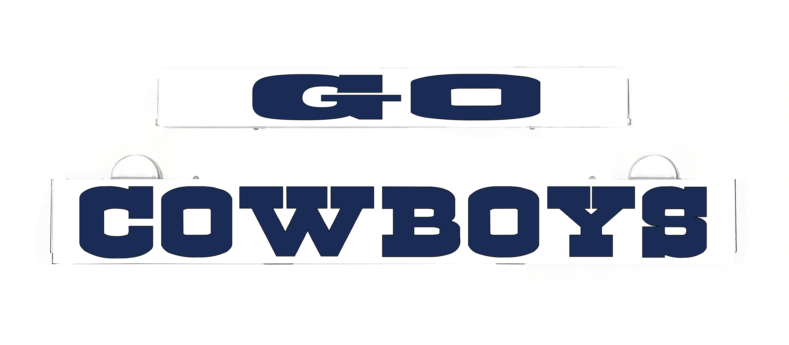Go Cowboys light-up sign insert for LumiSign; inserts only, frame not included