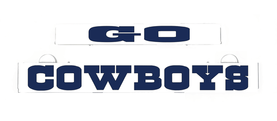GO Cowboys wall insert and frame bundle with dark navy logo