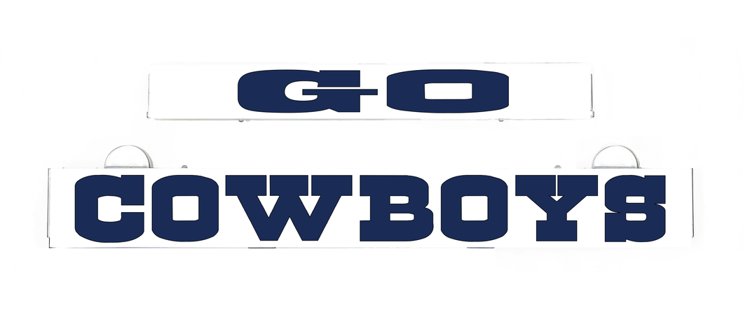 GO COWBOYS Inserts for LumiSign (Frame Not Included)