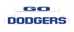 GO DODGERS light-up insert panel with blue DODGERS lettering