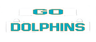 GO DOLPHINS LumiSign insert with blue and white letter design