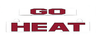 LumiSign GO HEAT insert with red illuminated-style lettering, two-piece design