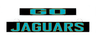 Jaguars LumiSign insert strip with teal and yellow logo blocks