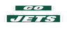 GO JETS LumiSign insert strip with GO and JETS logos