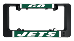 GO JETS LumiSign insert displayed in black frame