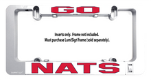Load image into Gallery viewer, Go-Nationals-LumiSign-license-plate-frame-day
