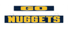 LumiSign NUGGETS inserts, frame not included, yellow letters on dark blue